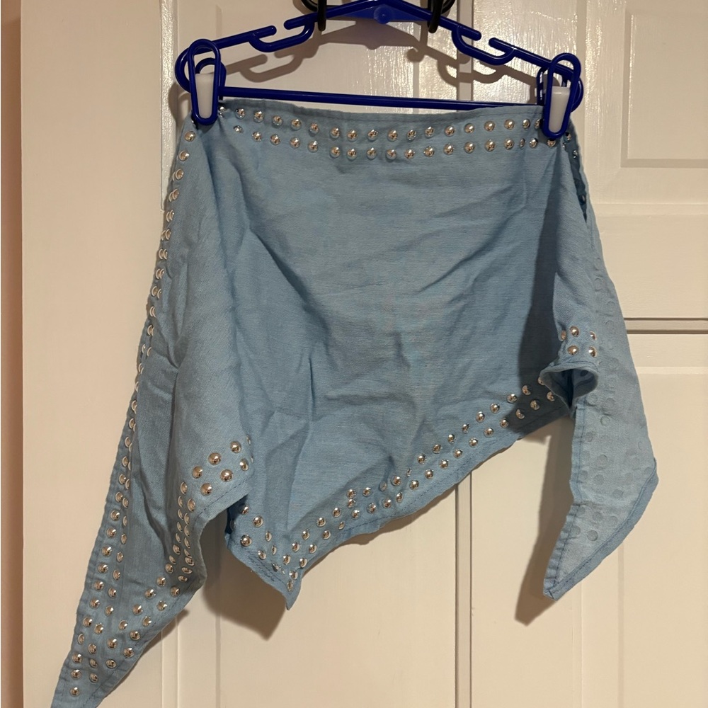 Blue Studded Women's Bandana